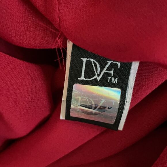 Diane Von Furstenberg Red Silk Shift Dress - Picture 4 of 8